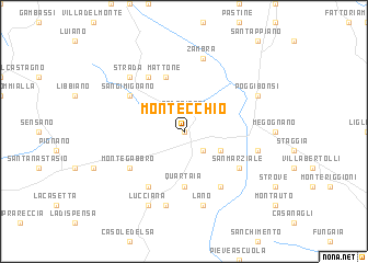 map of Montecchio