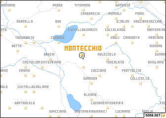 map of Montecchio