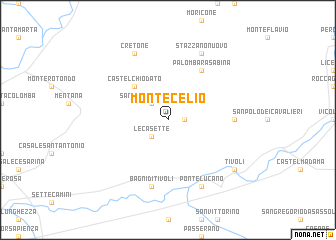 map of Montecelio