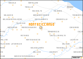 map of Monteciccardo