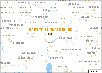 map of Montecillo de la Milpa