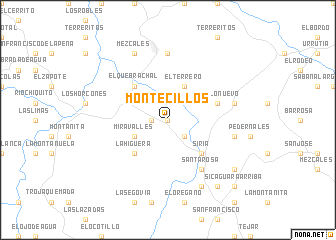 map of Montecillos