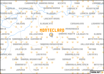 map of Monte Claro