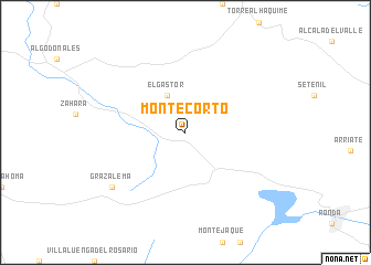 map of Montecorto