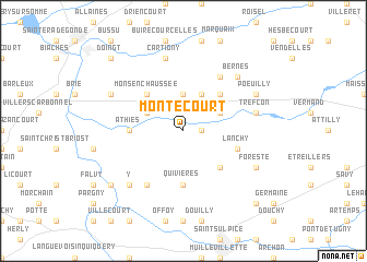 map of Montecourt