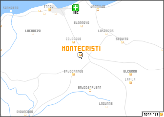 map of Montecristi