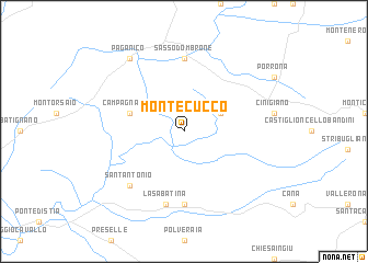 map of Monte Cucco