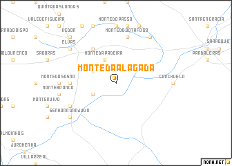 map of Monte da Alagada