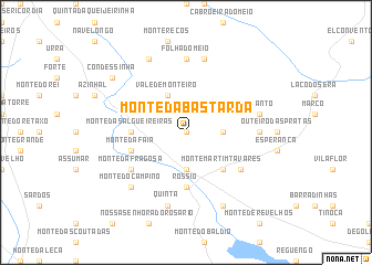 map of Monte da Bastarda