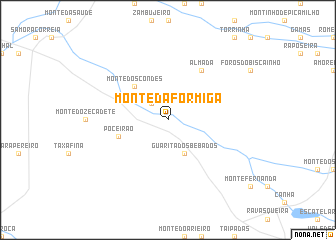 map of Monte da Formiga