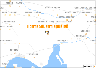 map of Monte da Lentisqueira