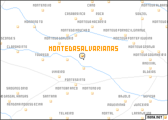 map of Monte das Alvarianas