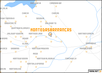 map of Monte das Barrancas