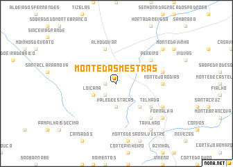 map of Monte das Mestras