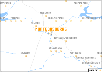 map of Monte das Obras