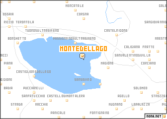 map of Monte del Lago