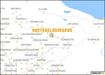 map of Monte de los Negros