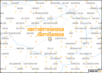 map of Monte de Meda