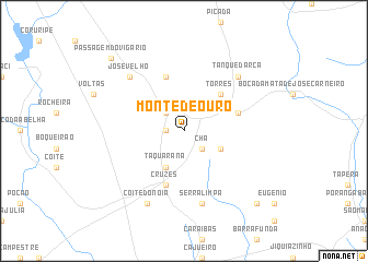 map of Monte de Ouro