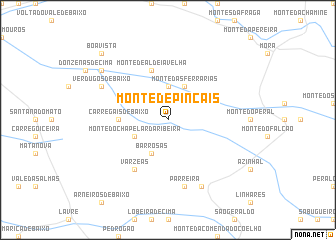 map of Monte de Pinçais