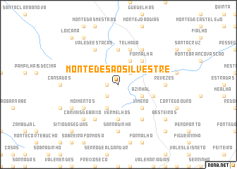 map of Monte de São Silvestre