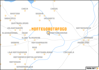 map of Monte do Botafogo