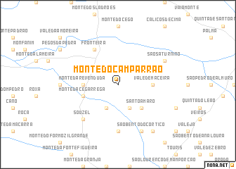 map of Monte do Camparrão