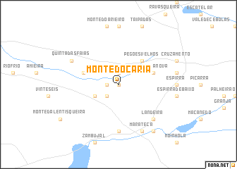 map of Monte do Caria