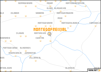 map of Monte do Freixial