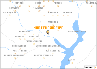 map of Monte do Pigeiro