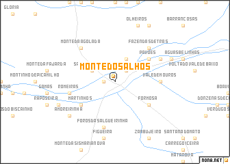 map of Monte dos Alhos