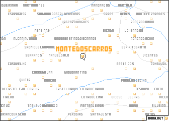 map of Monte dos Carros