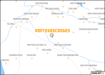 map of Monte dos Condes