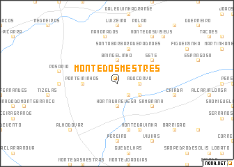 map of Monte dos Mestres