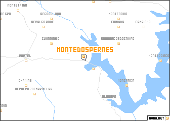 map of Monte dos Pernes