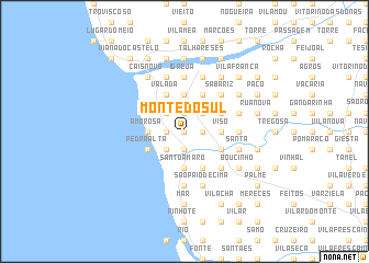 map of Monte do Sul