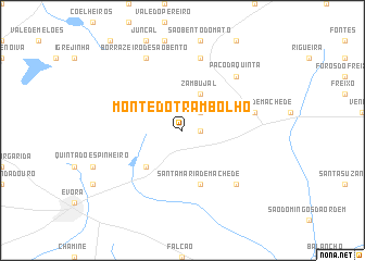 map of Monte do Trambolho