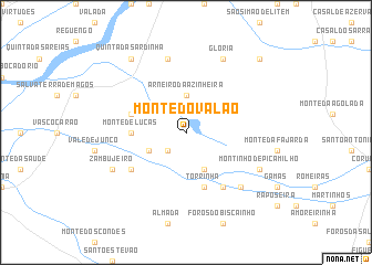 map of Monte do Valão