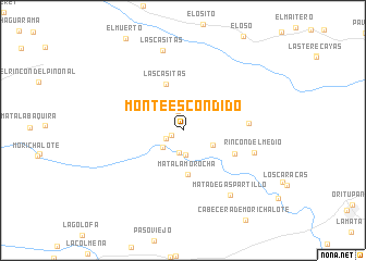 map of Monte Escondido