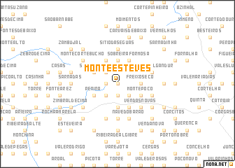 map of Monte Esteves