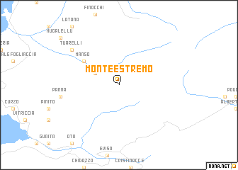 map of Monte Estremo