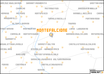 map of Montefalcione