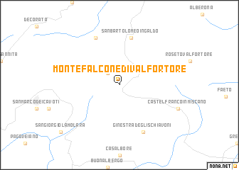 map of Montefalcone di Val Fortore