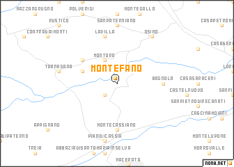 map of Montefano