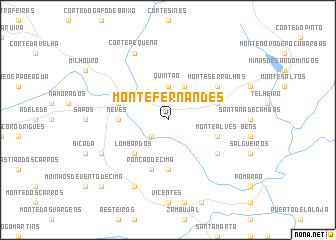 map of Monte Fernandes