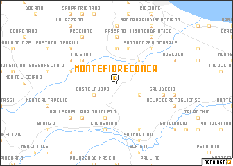 map of Montefiore Conca