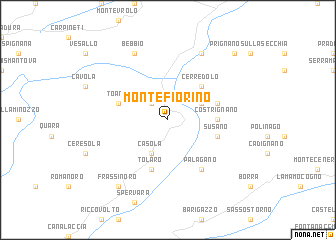 map of Montefiorino