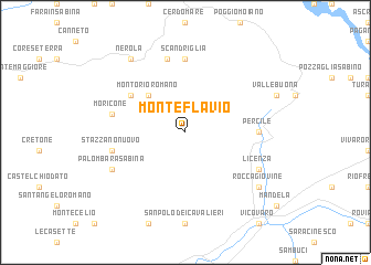 map of Monte Flavio