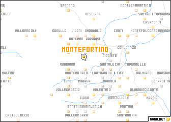 map of Montefortino