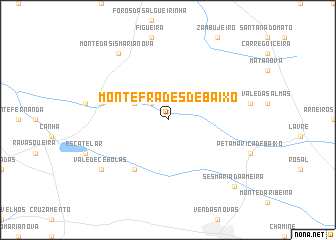 map of Monte Frades de Baixo